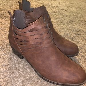 Brown Booties Brand New